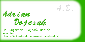 adrian dojcsak business card